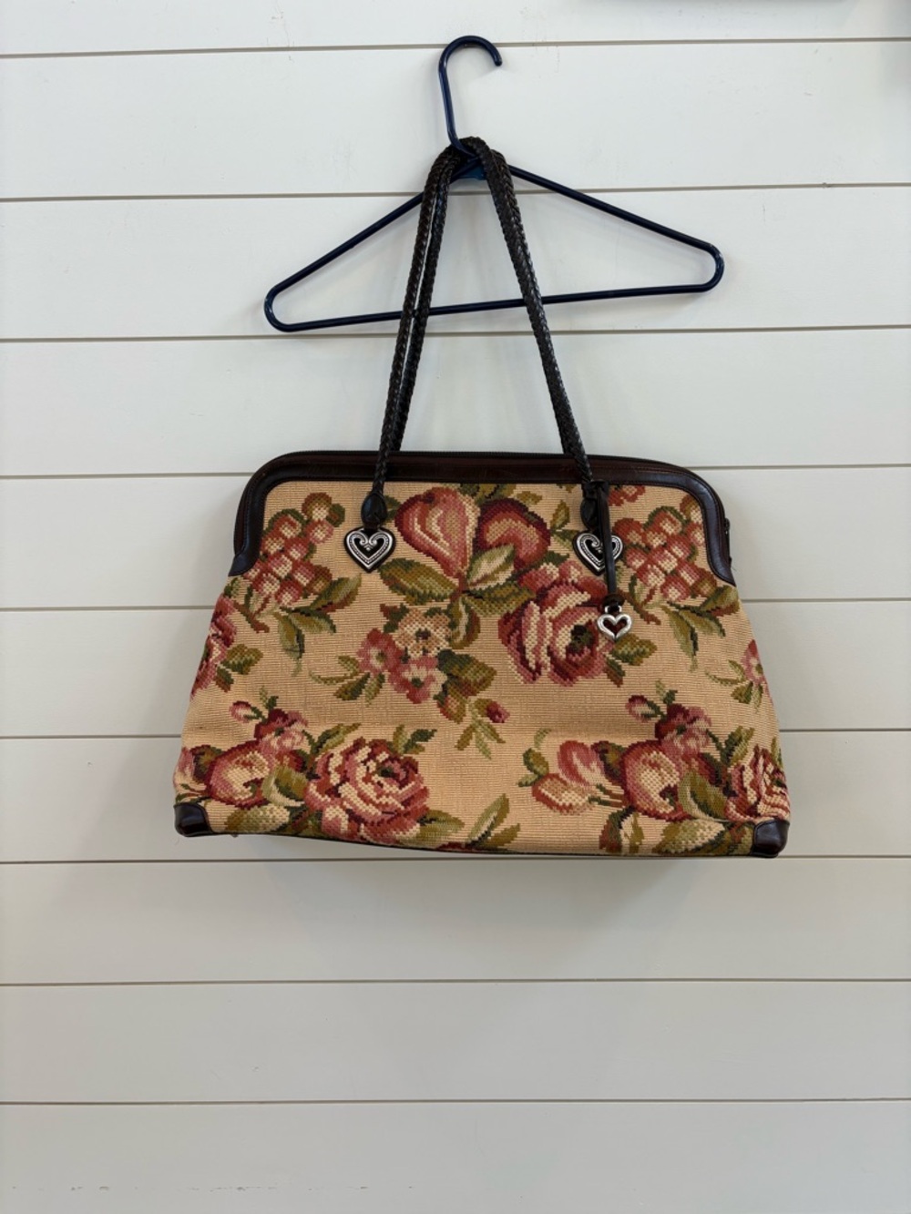 Vintage Brighton Floral Tapestry Large Shoulder Bag